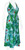 Robin Ruth Maxi Dress Tropical Fronds Halter Model Right View