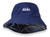 Robin Ruth® Reversible Bucket Hat: Navy Aloha side print