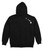 Sweatshirt Zip Up Hoodie - Maui Logo Design in Black (Back)