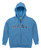 Sweatshirt Zip Up Hoodie - Maui Logo Design in Light Blue (Front)