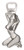 Tropical Pewter Bottle Opener: Seated Showgirl