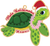 Wooden Ornament: Holiday Honu