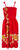 Ladies Elastic Tube Dress - Borders: Red Model with Strap