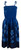 Ladies Elastic Tube Dress - Hibiscus Watercolor: Blue Model with Strap