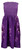 Ladies Elastic Tube Dress - Hibiscus Watercolor: Purple Model