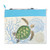 Beach Mat with Zipper Pouch - Honu Voyage Unfolded Back