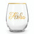 Holiday Coastal Stemless Wine Glass: Golden Aloha