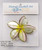 Hawaii Seashell Art Hair Clip - White Plumeria