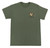 Crew Neck Tee - Morning Rooster: Military Green
front