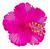 Hibiscus Hair Clip - Large: Pink