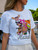 model in Ladies Hello Kitty & Friends Tees - Collage: White