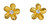 Moana Collection Gold MINI Stud Earring: Plumeria
