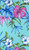 Aloha Sarong - Pretty Flowers in Turquoise color