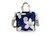 Moana Breeze Tyvek Cross Body - Luxury Plumeria: Navy