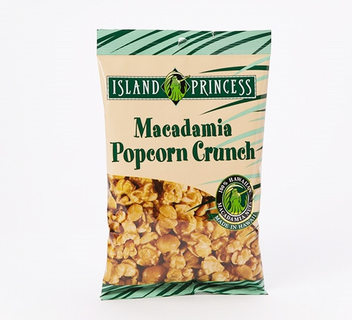 Island Princess Macadamia Nut Popcorn Crunch Bag