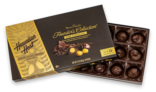 Hawaiian Host Founder's Collection Dark Chocolate Covered