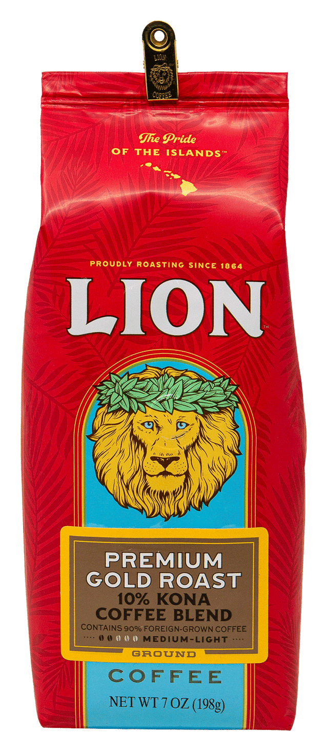 Lion 10% Kona Coffee Blend* - Premium Gold