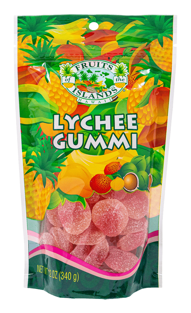 Fruits of the Island Gummi Bears 8oz - Pineapple