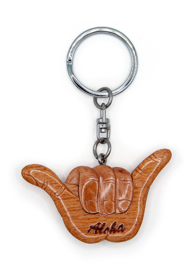 key*s collection★木馬★オブジェ★花台 3D Wood Art Keyring - Plumeria