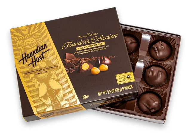 Hawaiian Host Founder's Collection Dark Chocolate Covered