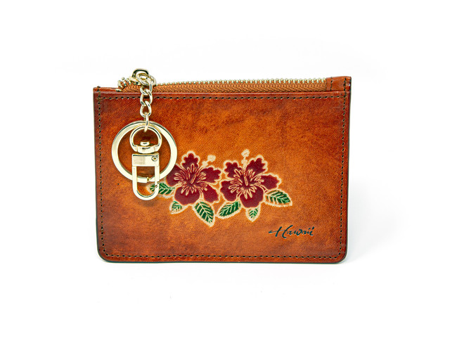 Ladies Miniature Coinpurse Wallet: Hibiscus