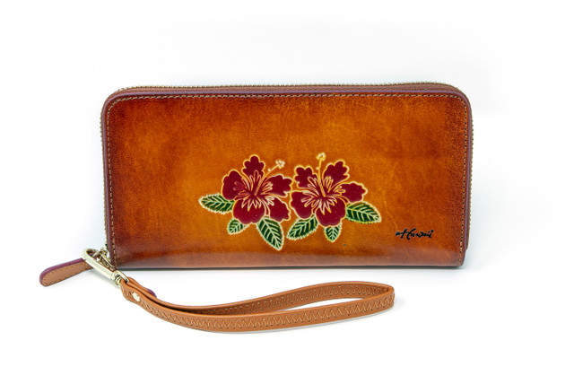 Ladies Full-Size Wallet: Hibiscus