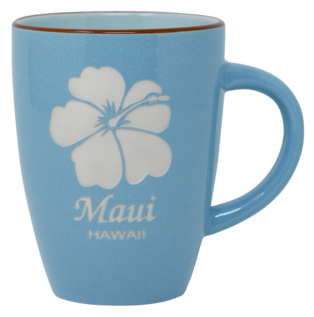 MAUI Island Collection Mug - Hibiscus: Light Green