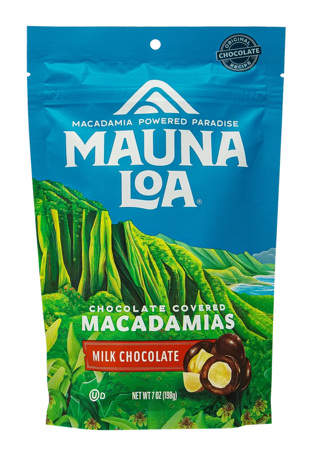 Mauna Loa Macadamia Stand Up Bag 7oz: Sea Salt