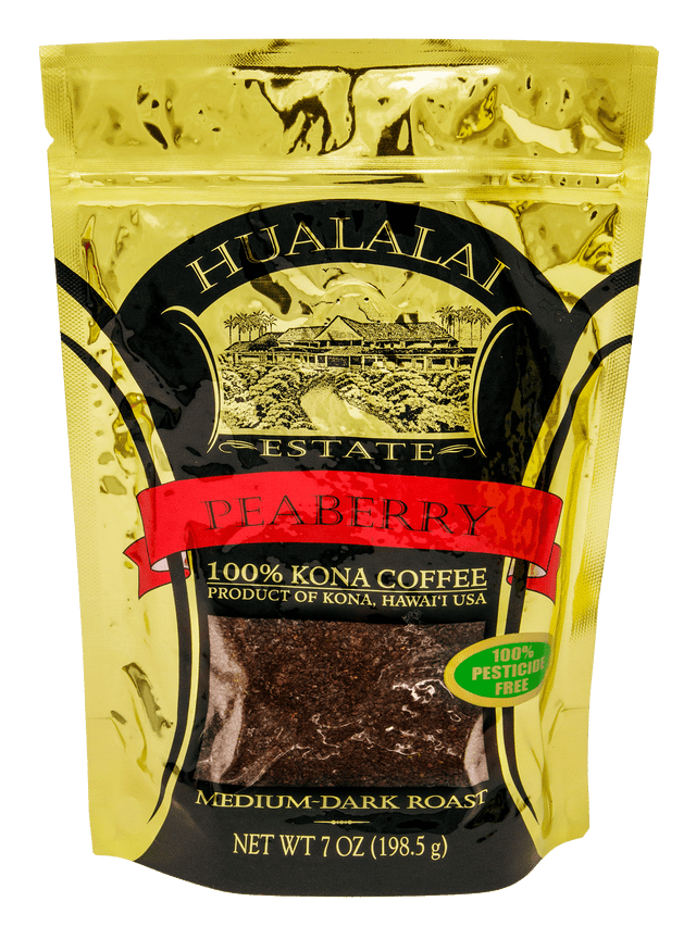 Hualalai Estate 100% Kona Peaberry Coffee 7oz: Ground