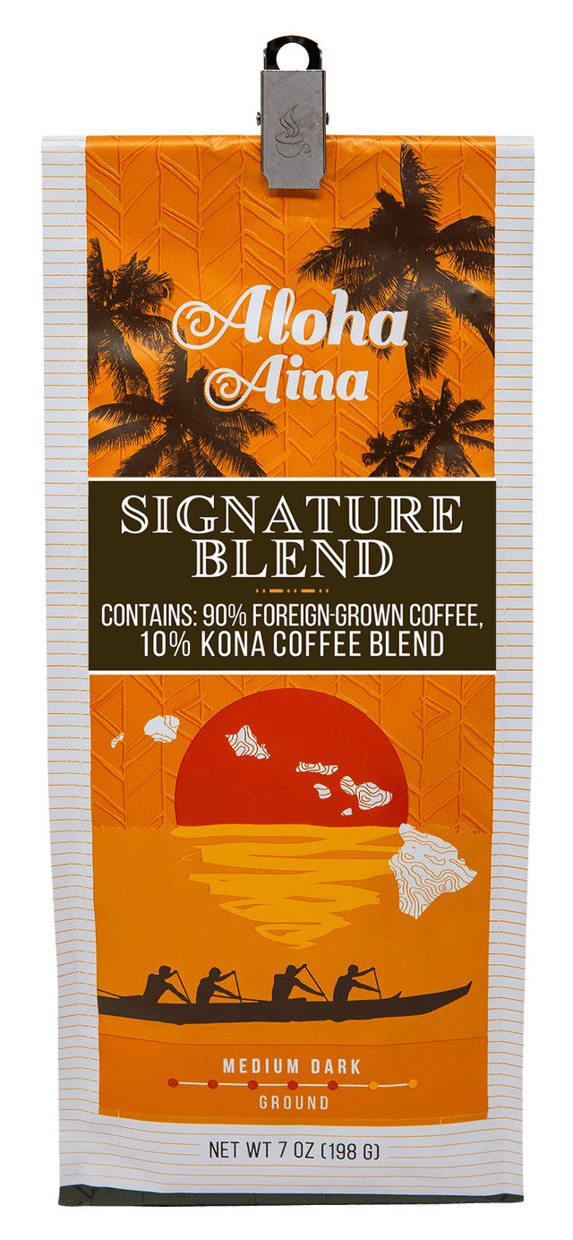 Aloha Aina 10% Kona Coffee Blend* - Vanilla Macadamia Nut
