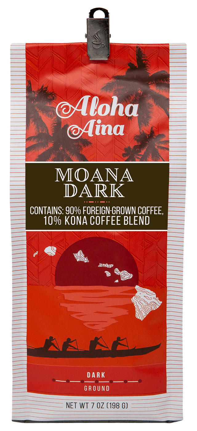 Aloha Aina 10% Kona Coffee Blend* - Moana Dark