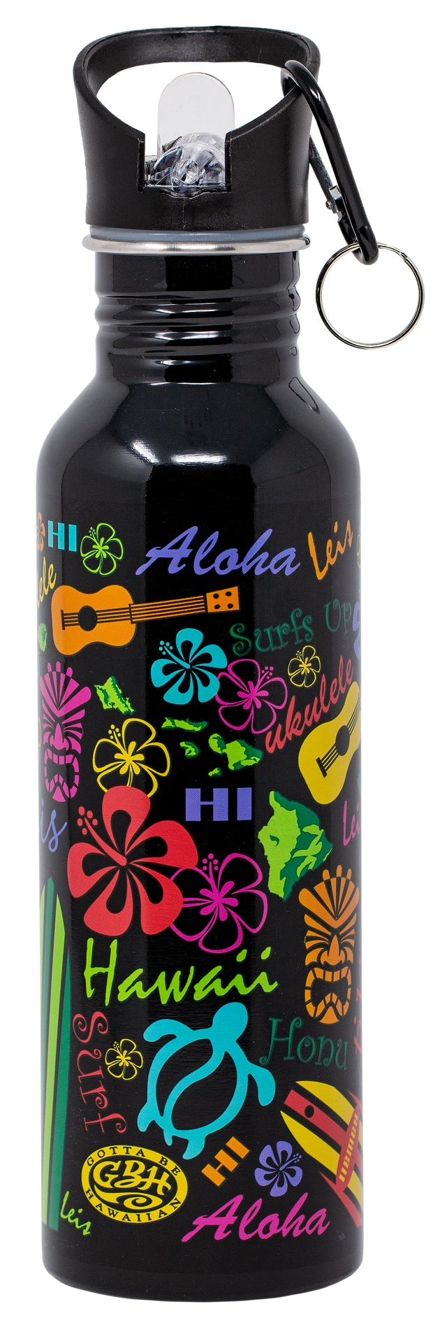 Stainless Steel Hydration Bottle 25oz by GBH: Words of Hawaii