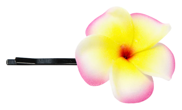 Plumeria Flower Bobby Pins: White display picture 3