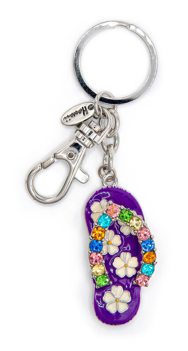 3D Wood Art Keyring - Plumeria