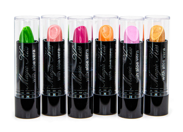 Magic Kiss Aloe Vera Lipstick Six Pack: Aloha Sunset