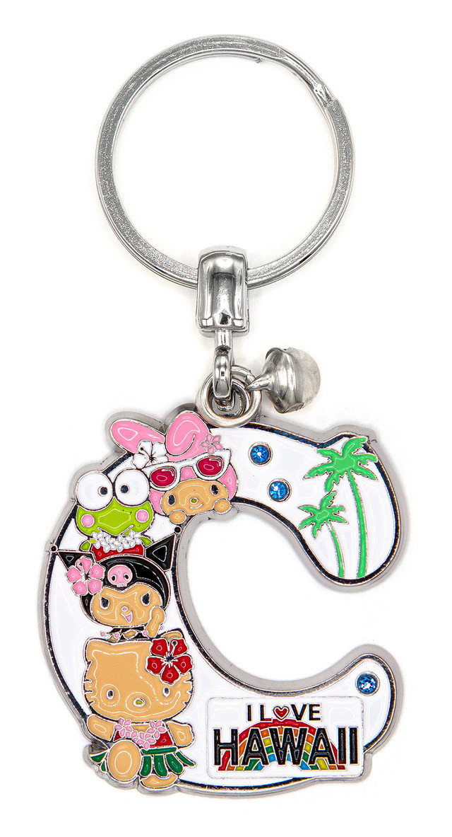 Hello Kitty® & Friends HAWAII Initial Keyring: C