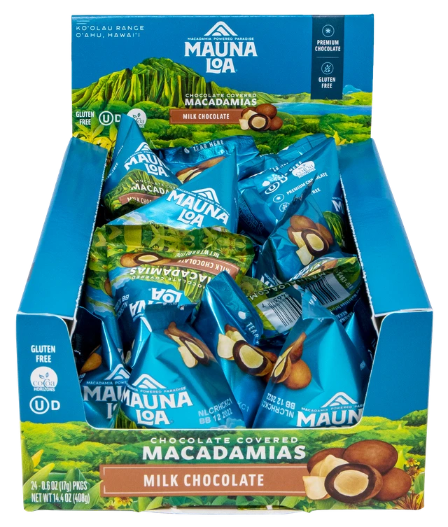 Mauna Loa Macadamia Nut Sample Size Pouch 0.6oz - Milk Chocolate