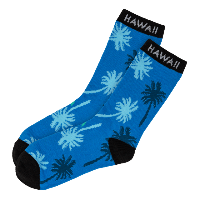 Hawaiian Performance Surfwear® Crew Cut Socks: Palm Tree