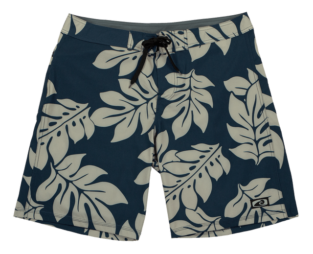 Hawaiian Performance Surfwear® Waverider Board Shorts - Floral: Navy