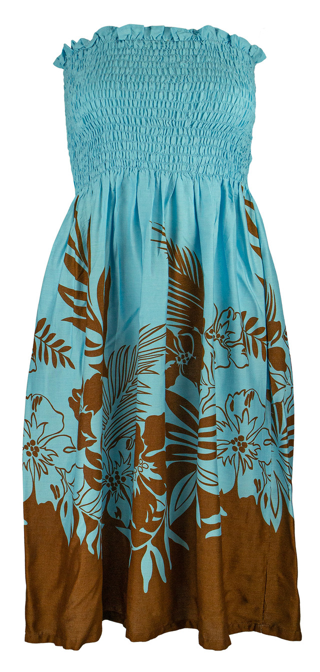 Aloha DRESS - Vintage Blue Pineapple