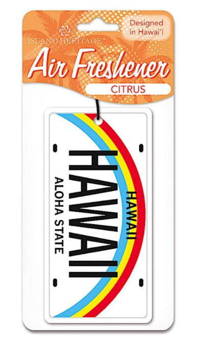 Island Heritage Air Freshener - Hawaii License Plate