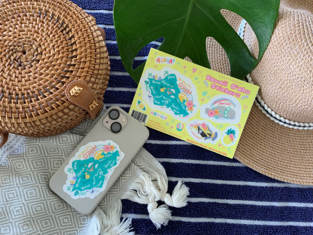 Kawaii Series Stickers - Hawaiian Monk Seal: Chillin