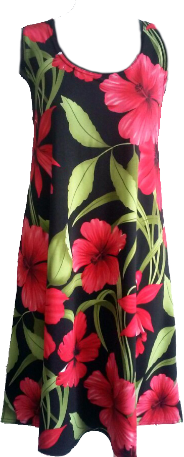 red and black hawaiian dress Princess Kaiulani Casual Hawaiian Quilt Inspired Red & Yellow Resort Dress