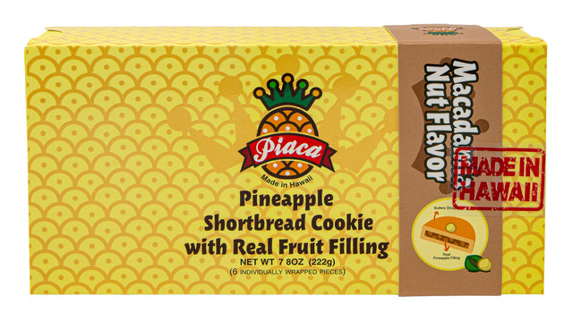 Piaca Shortbread Crust Pineapple Pastry - 6 Pack