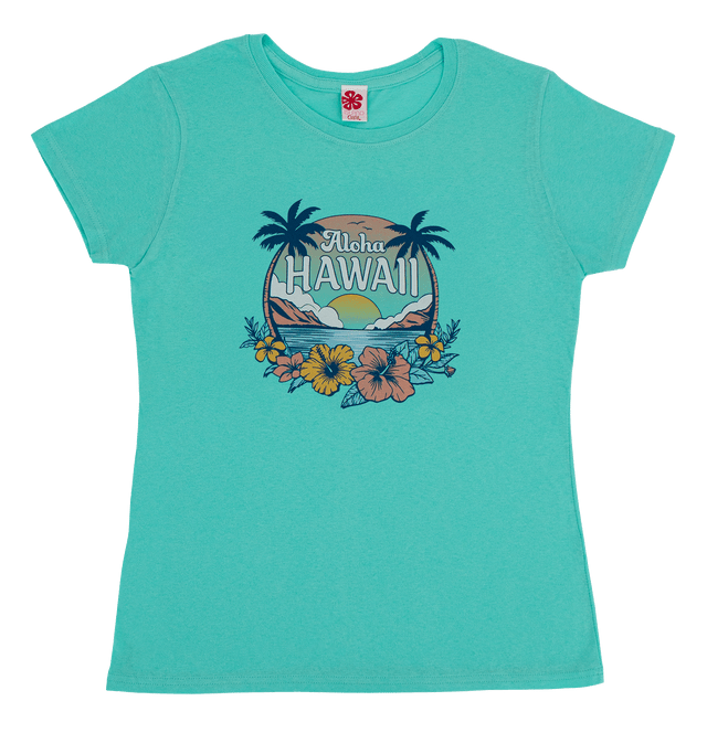 Island Girl® Tee - Garden: Turquoise Heather