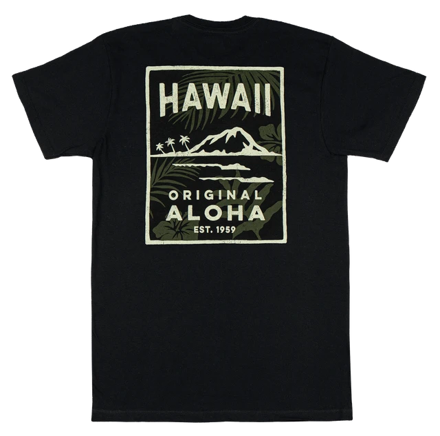 Hawaiian Performance Surfwear® Children's Tee - Tropical Sunset: Red