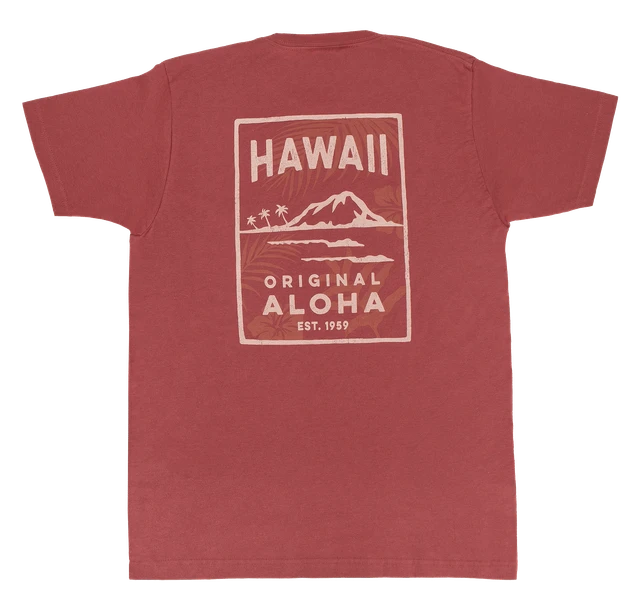 Crew Neck Tee - Original Aloha: Seafoam
