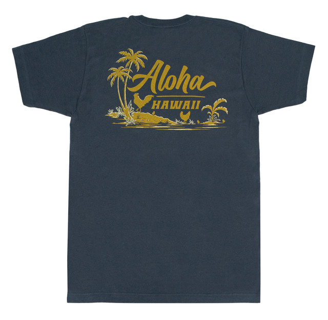Vintage Dyed Tee - Discover Aloha: Gold