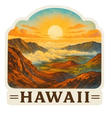 Kawaii Series Stickers - Hawaiian Monk Seal: Chillin