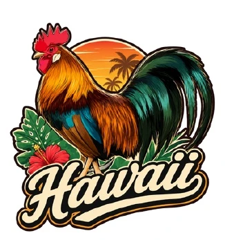 Kawaii Series Stickers - Hawaiian Monk Seal: Surfing